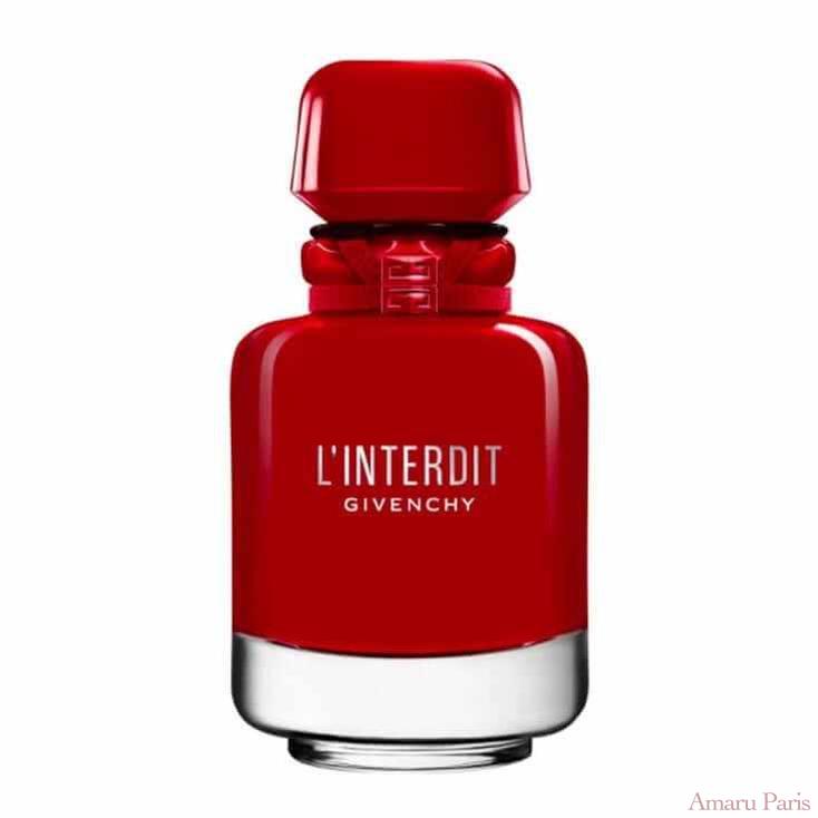 L'Interdit Eau de Parfum Rouge Ultime de Givenchy – flacon original et fiole décant Amaru Paris