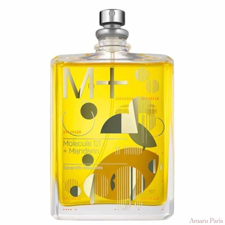 Molecule 01 + Mandarin d'Escentric Molecules – flacon original et fiole décant Amaru Paris