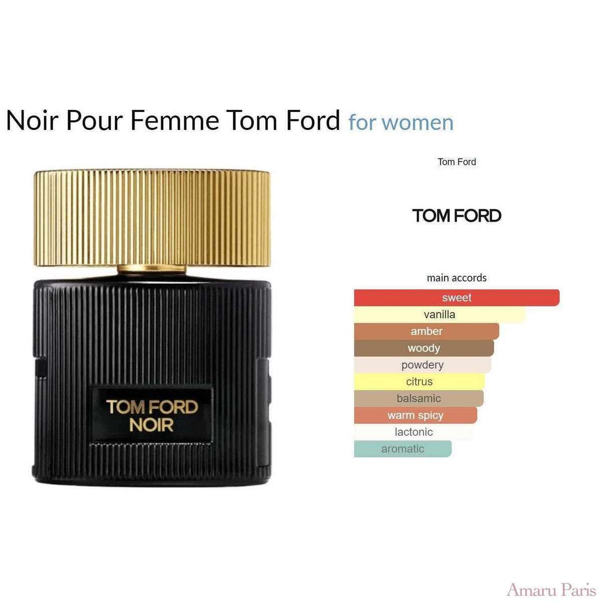 Noir Pour Femme Tom Ford for women - ParfumAmaruParis