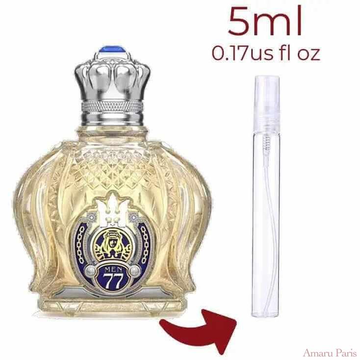 Opulent Shaik Classic No 77 Shaik for men Decant Fragrance Samples - ParfumAmaruParis