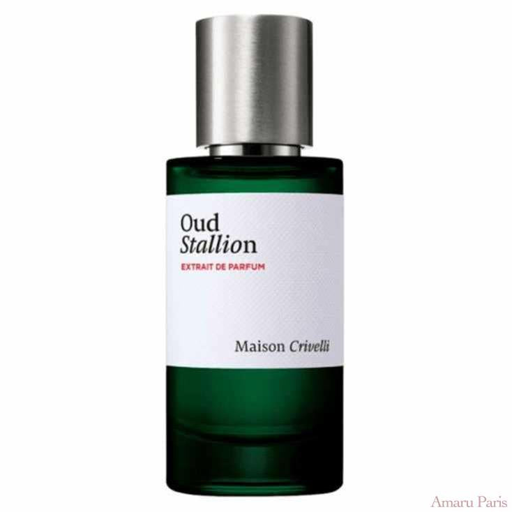 Oud Stallion de Maison Crivelli – flacon original et fiole décant Amaru Paris