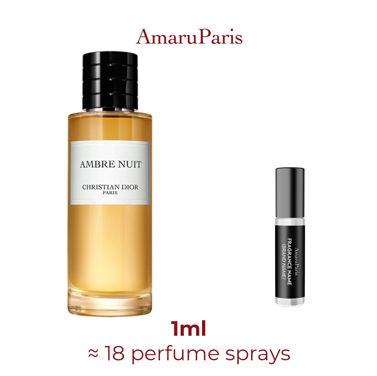 Parfum Ambre Nuit Dior unisexe - ParfumAmaruParis