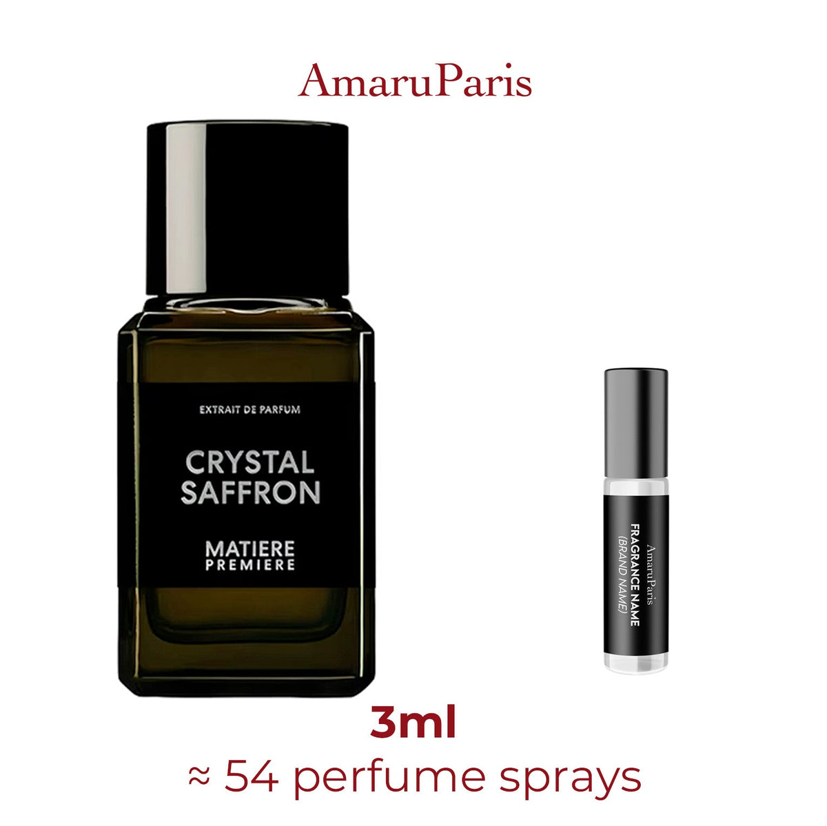 Parfum Crystal Saffron Extrait Matiere Premiere unisexe - ParfumAmaruParis