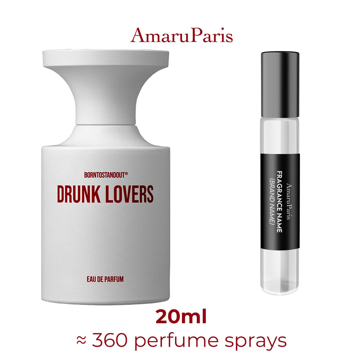 Parfum Drunk Lovers BORNTOSTANDOUT unisexe - ParfumAmaruParis