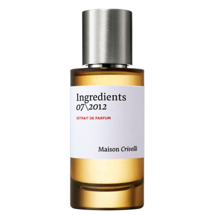 Ingredients 07-2012 de Maison Crivelli – flacon original et fiole décant Amaru Paris