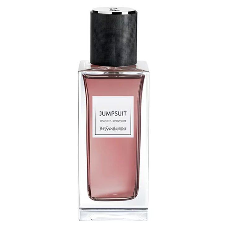 Jumpsuit d'Yves Saint Laurent – flacon original et fiole décant Amaru Paris