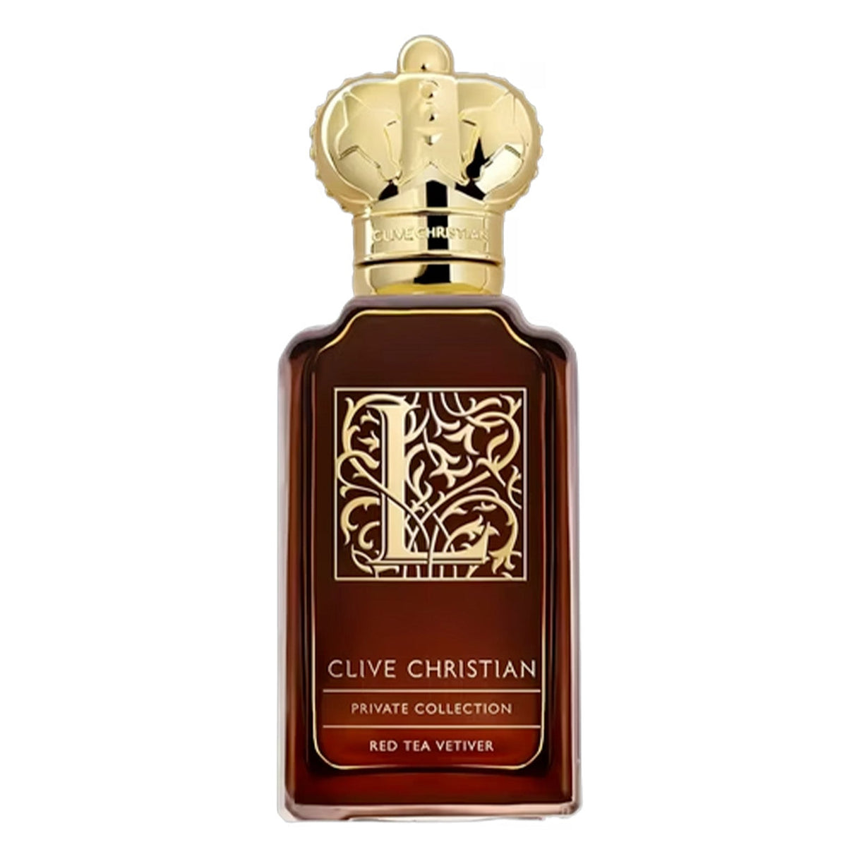 L Red Tea Vetiver de Clive Christian – flacon original et fiole décant Amaru Paris