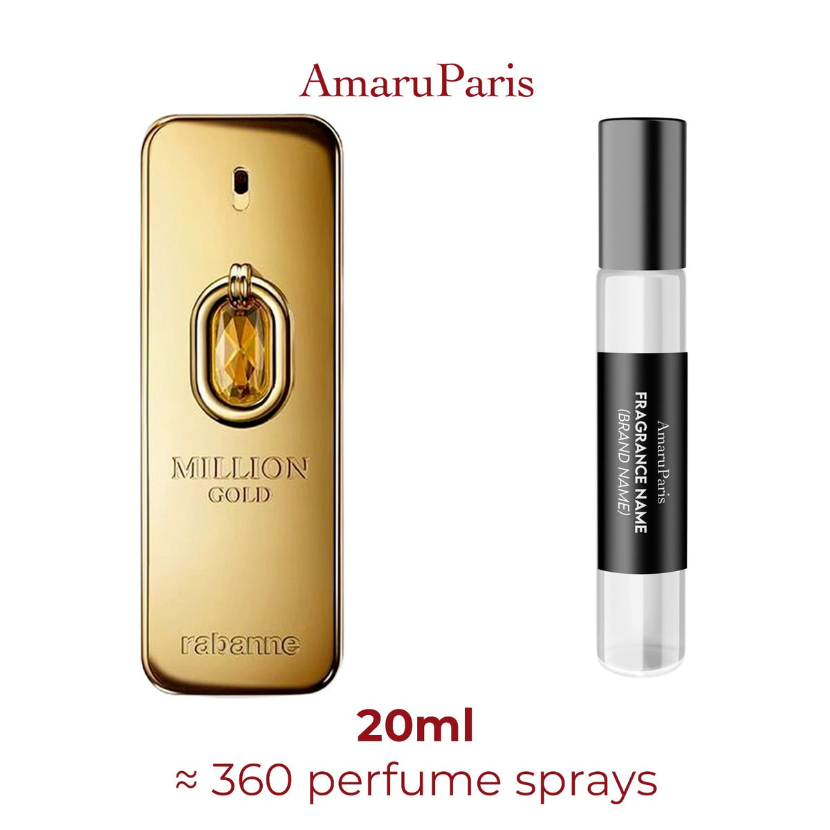 Parfum Million Gold Elixir Rabanne pour homme - AmaruParis