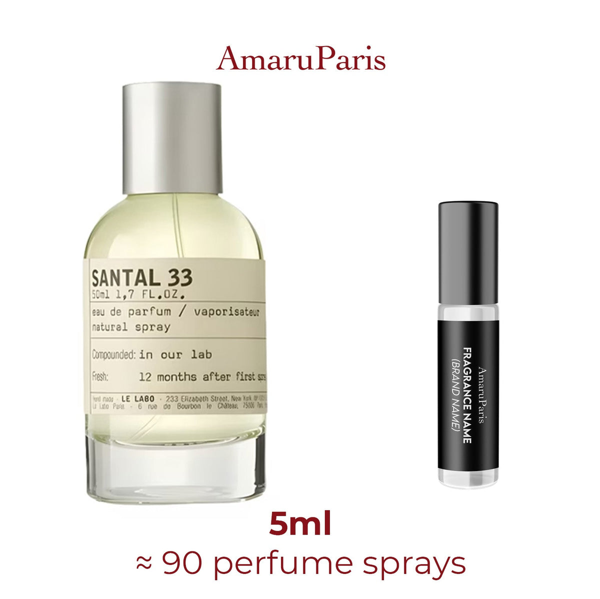 Parfum Santal 33 Le Labo unisexe - ParfumAmaruParis
