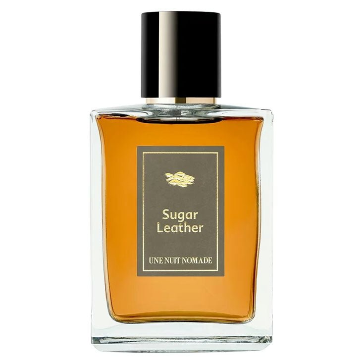 Sugar Leather d'Une Nuit Nomade – flacon original et fiole décant Amaru Paris
