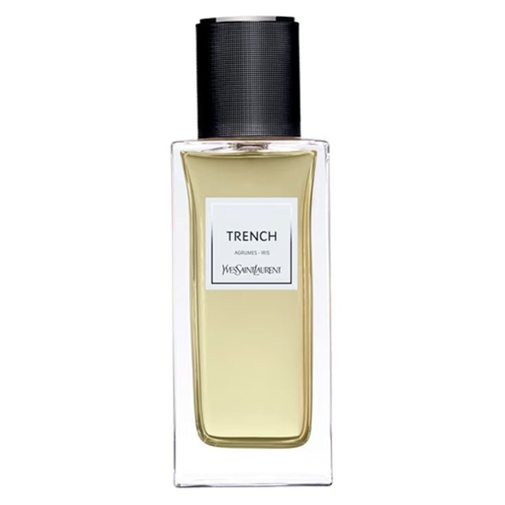 Trench d'Yves Saint Laurent – flacon original et fiole décant Amaru Paris