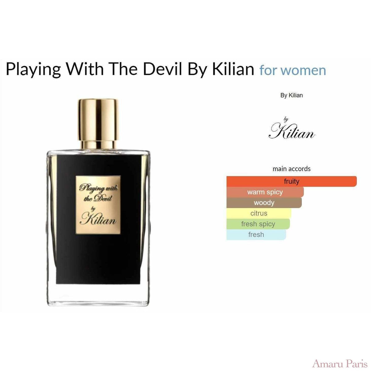 Playing With The Devil By Kilian for women - ParfumAmaruParis
