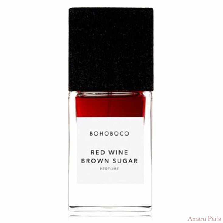 Red Wine Brown Sugar de Bohoboco – flacon original et fiole décant Amaru Paris