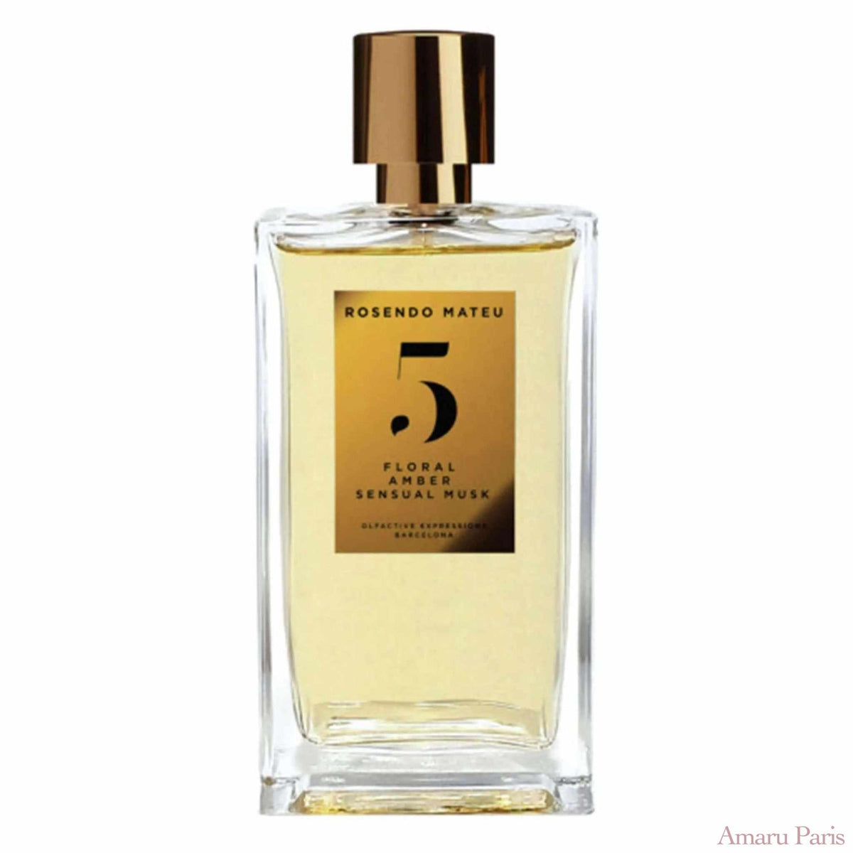 Nº 5 Floral, Amber, Sensual Musk de Rosendo Mateu – flacon original et fiole décant Amaru Paris