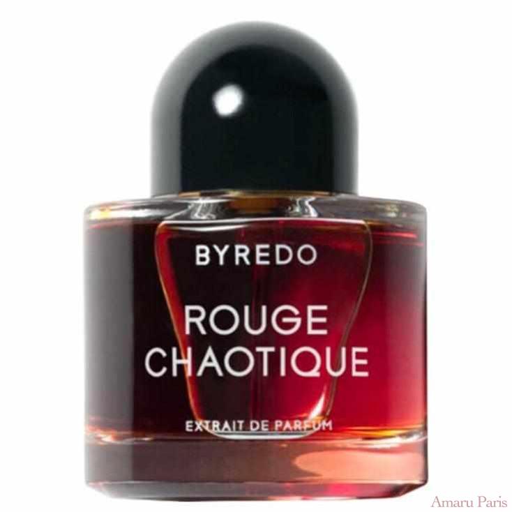 Rouge Chaotique de Byredo – flacon original et fiole décant Amaru Paris