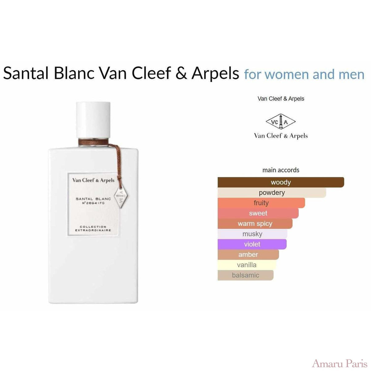 Santal Blanc Van Cleef & Arpels for women and men - ParfumAmaruParis