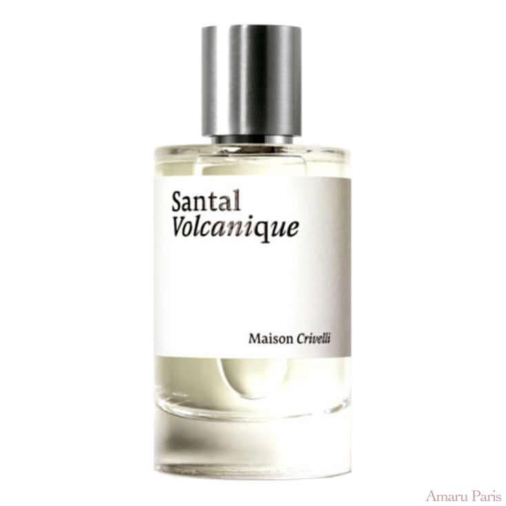 Santal Volcanique de Maison Crivelli – flacon original et fiole décant Amaru Paris