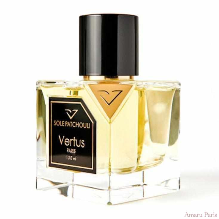 Sole Patchouli de Vertus – flacon original et fiole décant Amaru Paris