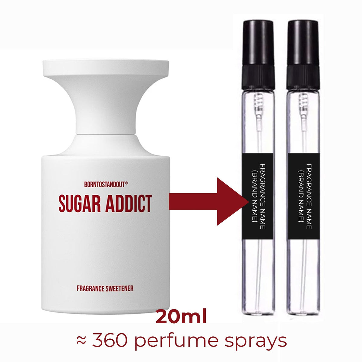 Sugar Addict BORNTOSTANDOUT – échantillon 20 ml