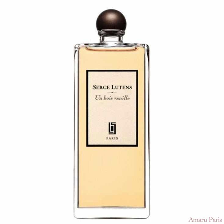 Un Bois Vanille de Serge Lutens – flacon original et fiole décant Amaru Paris