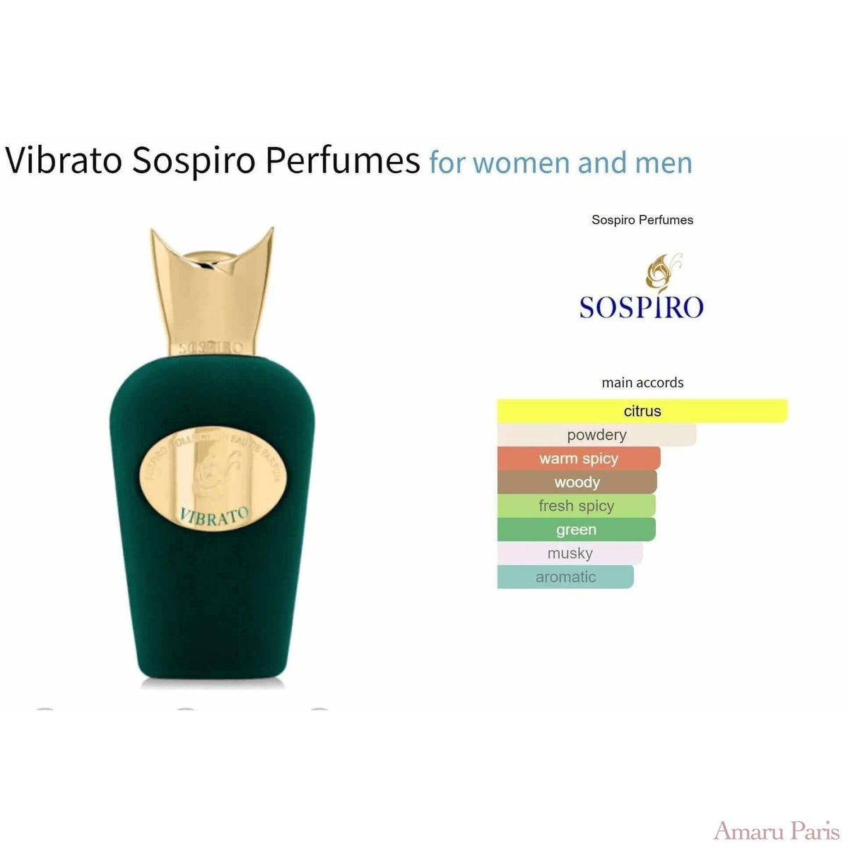 Vibrato Sospiro Perfumes for women and men Decant Fragrance Samples - ParfumAmaruParis