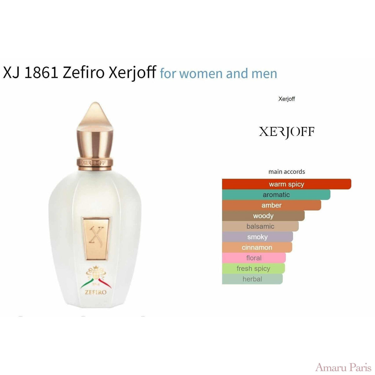 XJ 1861 Zefiro Xerjoff for women and men - ParfumAmaruParis